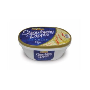 Strawberry Ripple Ice Cream Tub 2ltr