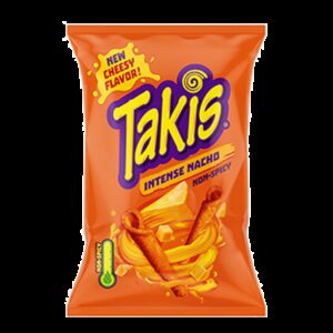 Rolled Tortilla Chips Non-spicy Intense Nacho Flavour 100g
